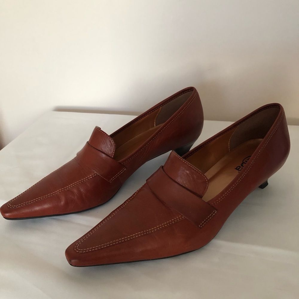 Rusty Brown Leather Diba Shoes